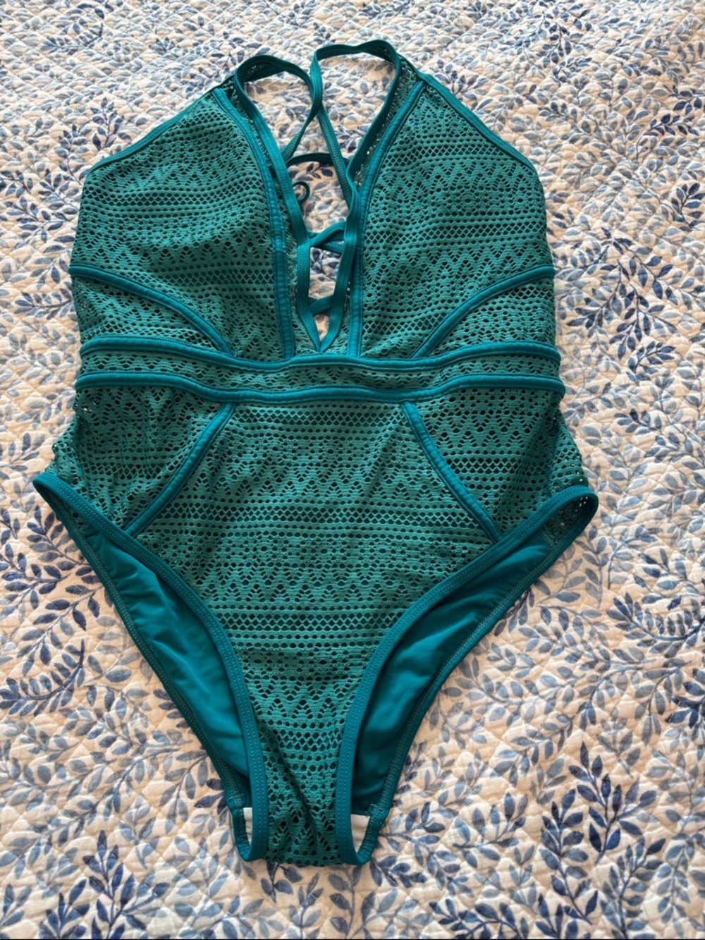 Classic Teal One-Piece Swimsuit